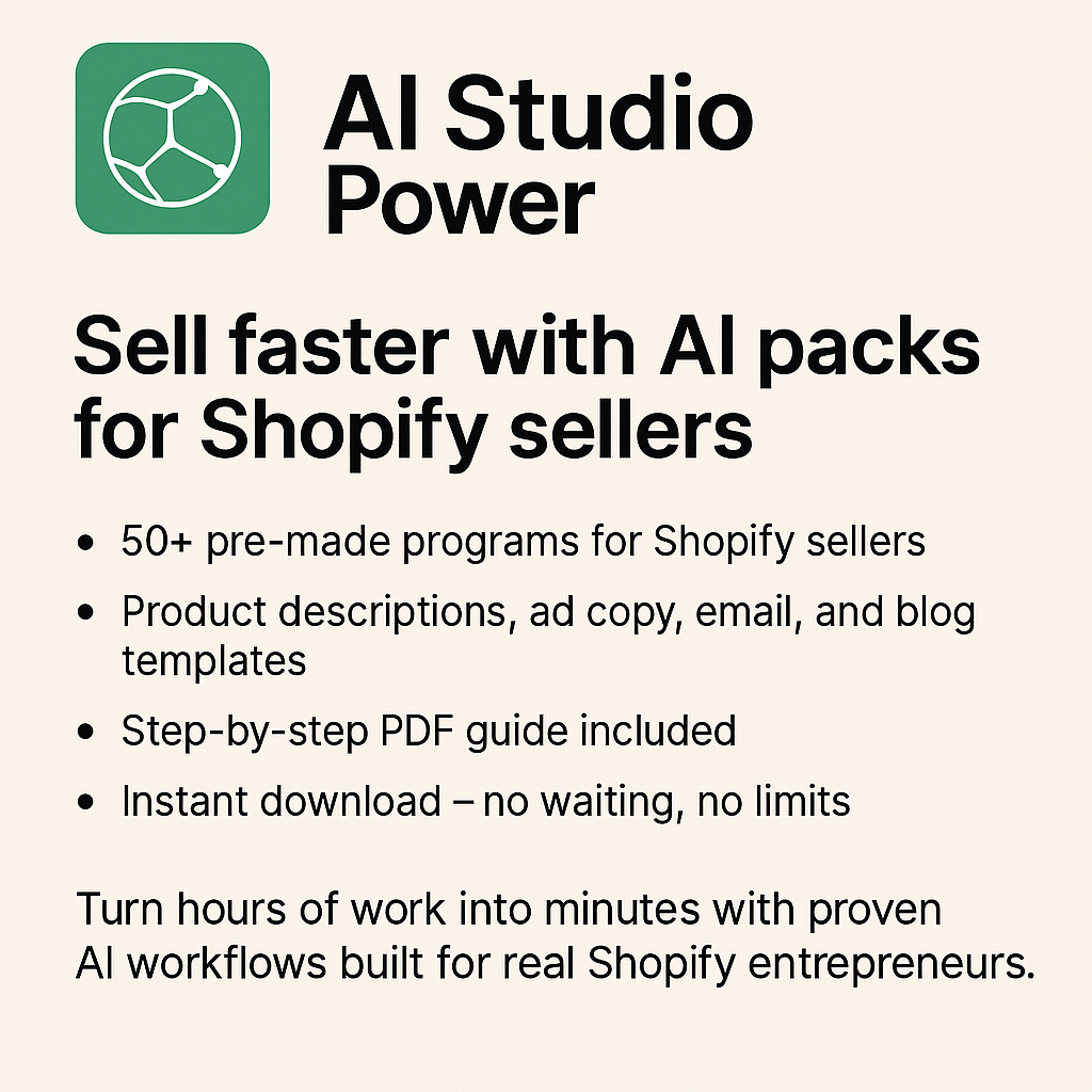 Ai Power Seller Pack