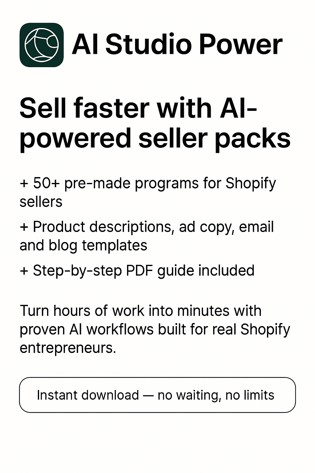 AI Power Seller Pack — Launch Smarter, Sell Faster